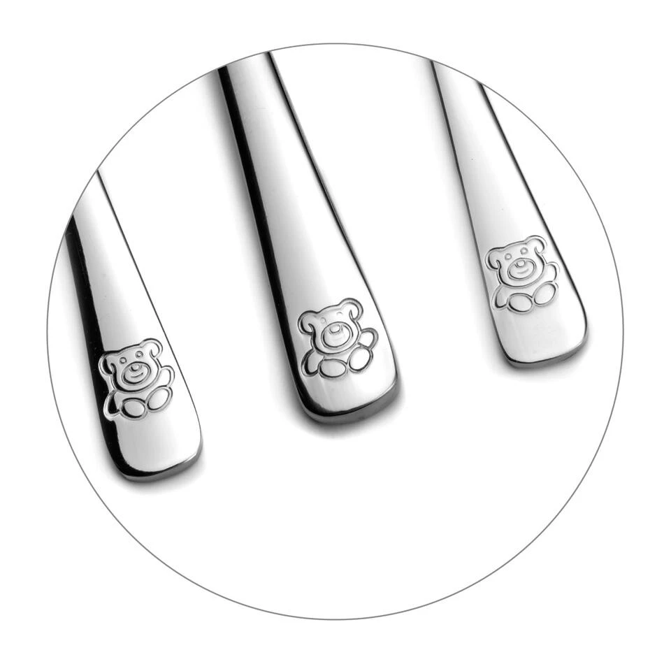 Amefa Teddy - 4-delige Kinderbestekset 4 Amefa Teddy - 4-delige Kinderbestekset - Afbeelding 2