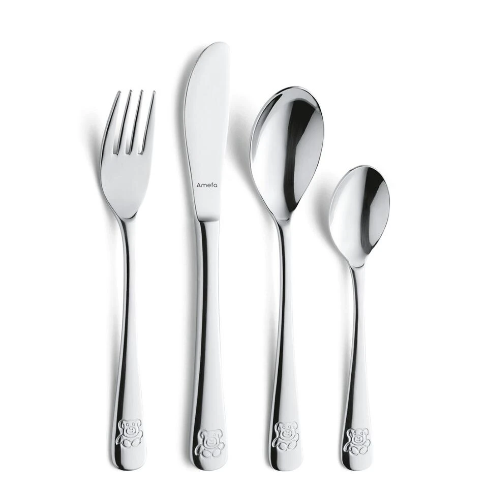 Amefa Teddy - 4-delige Kinderbestekset 3 Amefa Teddy - 4-delige Kinderbestekset