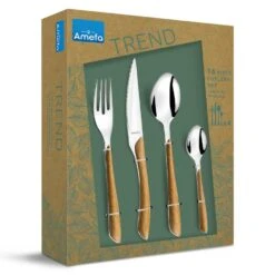 Amefa Eclat Nature - 16-delige Bestekset Voor 4 Personen - Wood Look -Amefa Verkoopwinkel 1000088799 0103