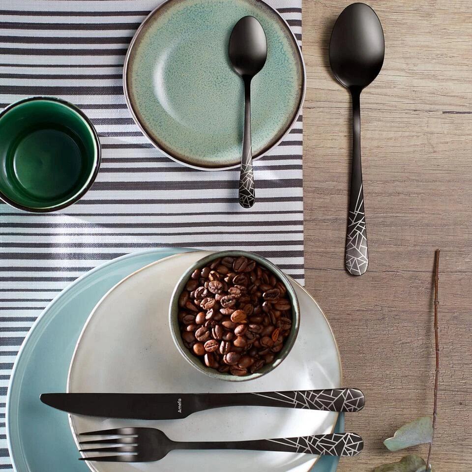 Amefa Austin Frost - 16-delige Bestekset Voor 4 Personen - Mat Zwart 4 Amefa Austin Frost - 16-delige Bestekset Voor 4 Personen - Mat Zwart - Afbeelding 2