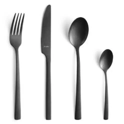 Amefa Manille - 16-delige Bestekset Voor 4 Personen - Stonewash Zwart