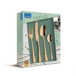 Amefa Austin - 24-delige Bestekset Voor 6 Personen - Mat Goud -Amefa Verkoopwinkel 1000093309 0103