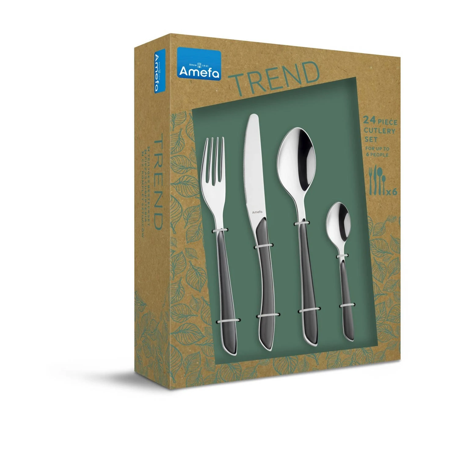 Amefa Bestekset Eclat 24 Delig Grey 3 Amefa Bestekset Eclat 24 Delig Grey