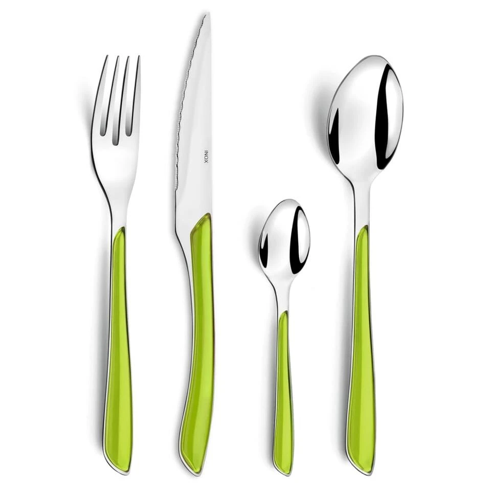 Amefa 24-delige Bestekset Eclat Groen 3 Amefa 24-delige Bestekset Eclat Groen